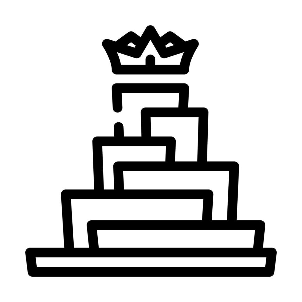 growth for be king line icon vector illustration