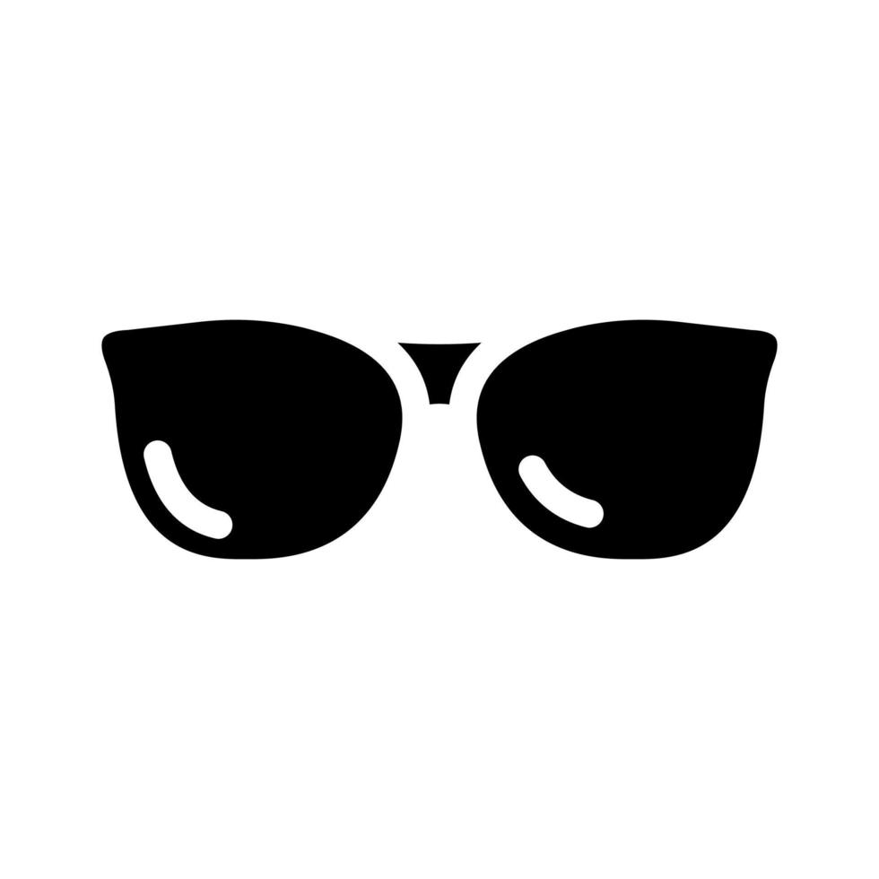 eye glasses glyph icon vector illustration