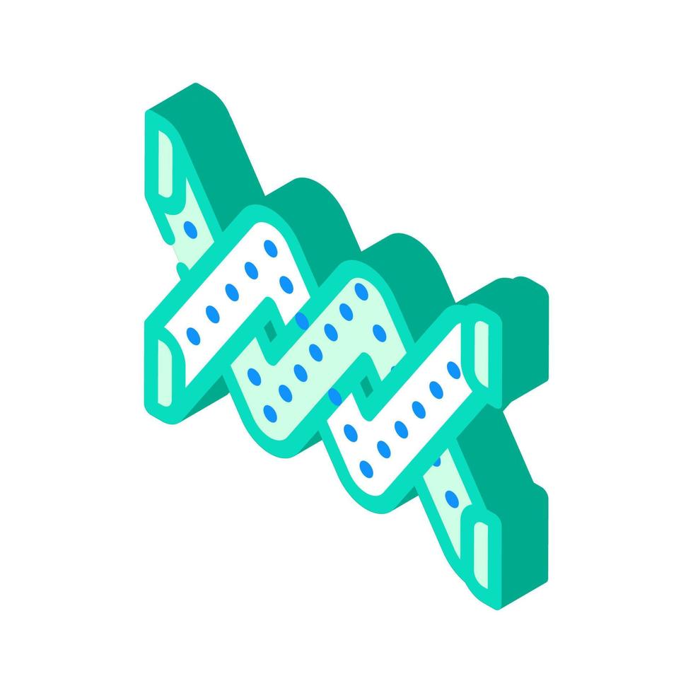 spike protest meeting isometric icon vector illustration
