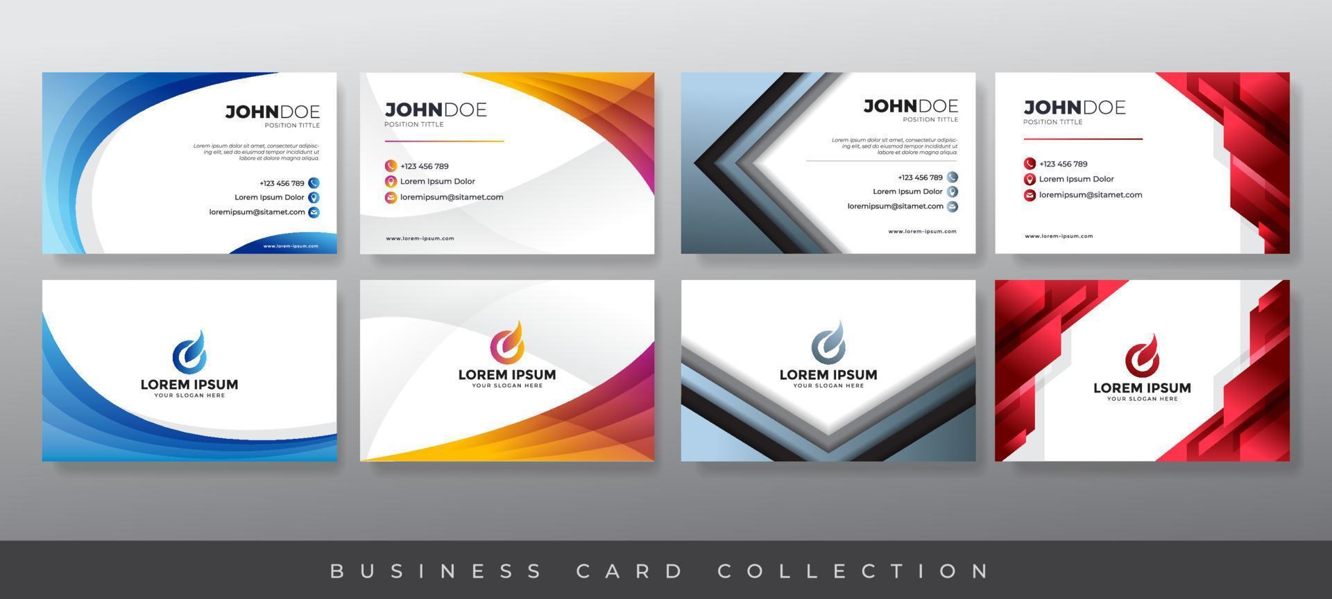 Monocromatic Business Card vector