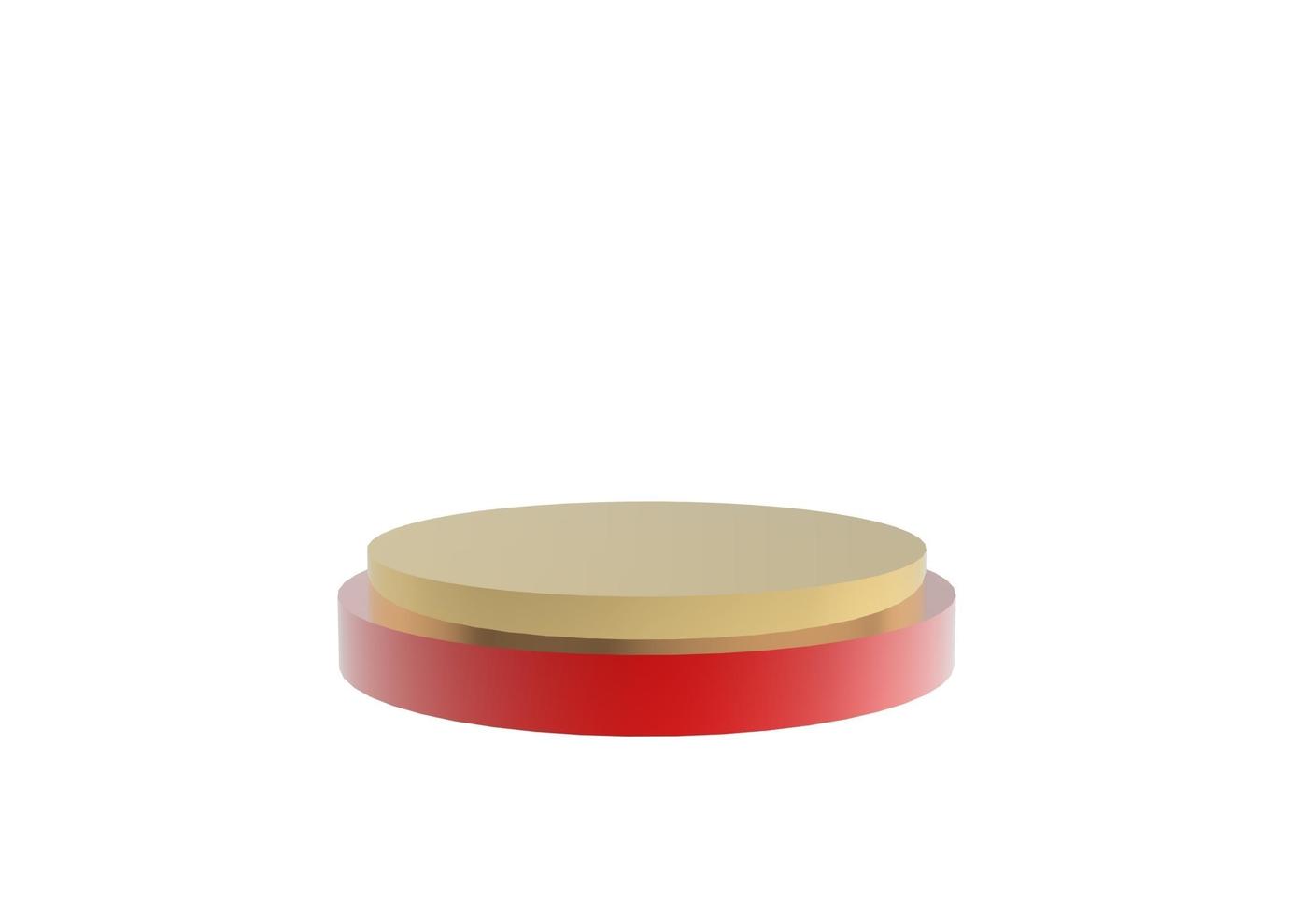 Realistic podium in 3d rendering photo