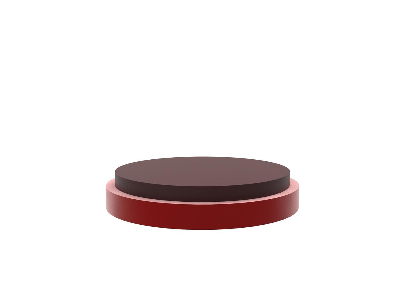Realistic podium in 3d rendering photo