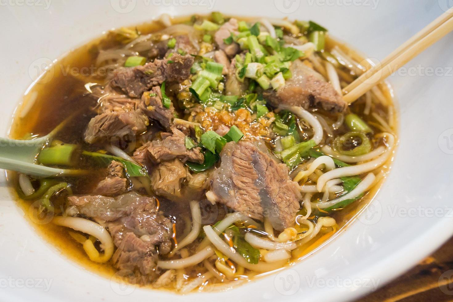 Noodles with Beef Stew Soup photo