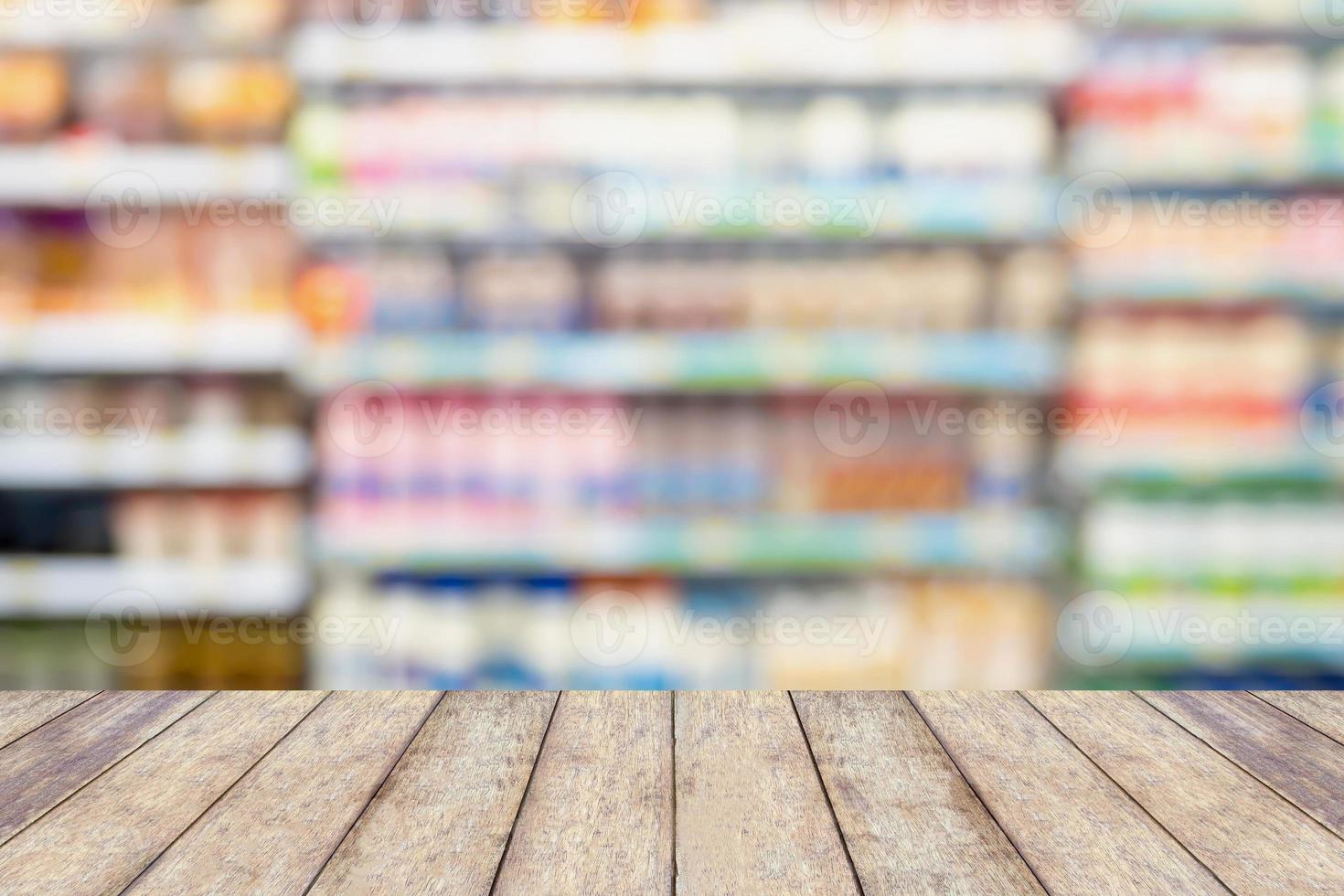 Abstract blurred supermarket photo