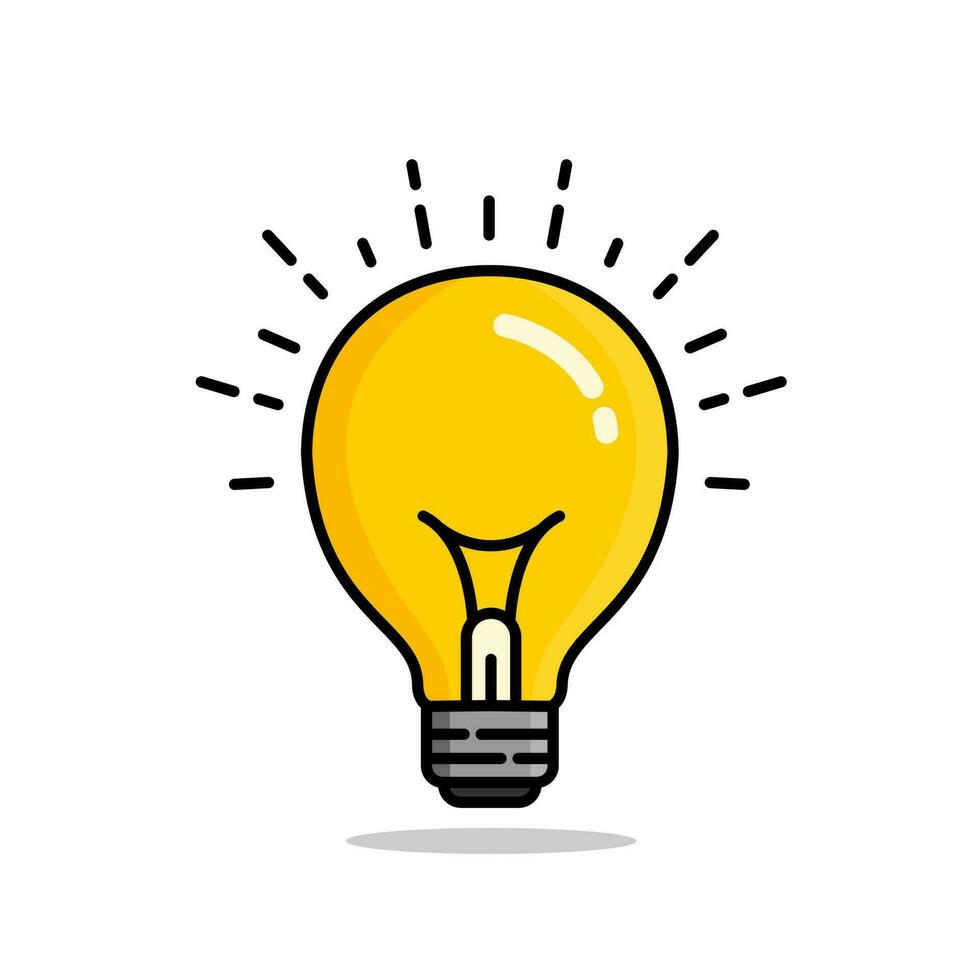 Illustration graphic vector of light bulbs are lit.