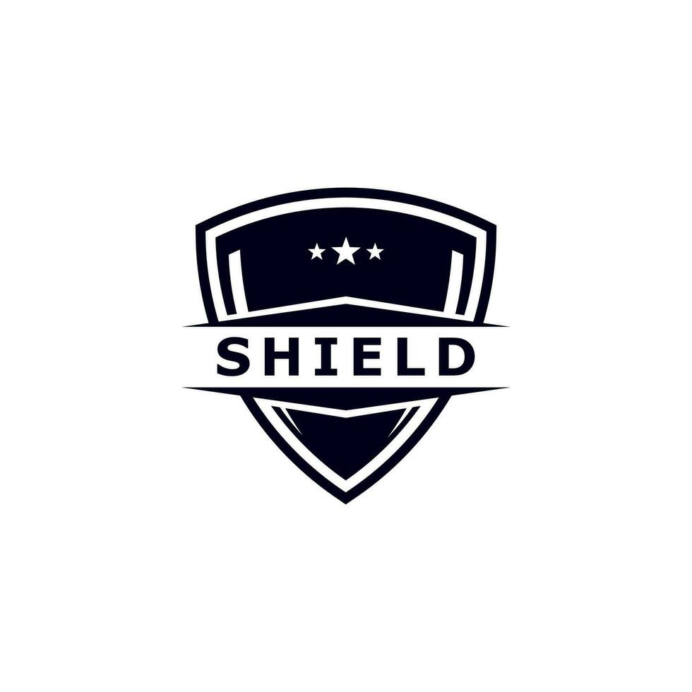 Shield company logo. Abstract symbol of security. Shield icon. Security logo. Logo badge vector
