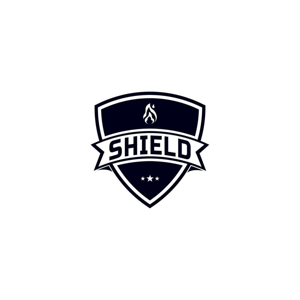 Shield company logo. Abstract symbol of security. Shield icon. Security logo. Logo badge vector