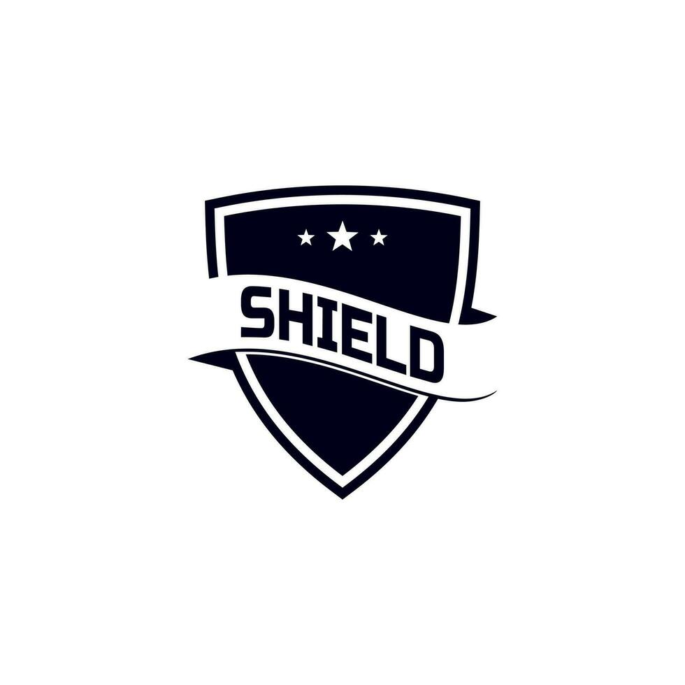 Shield company logo. Abstract symbol of security. Shield icon. Security logo. Logo badge vector