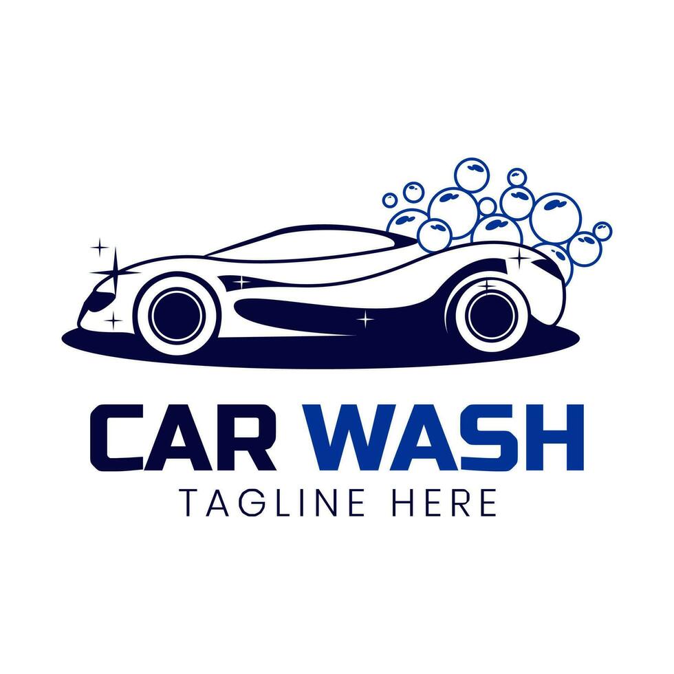 Car wash business logo vector