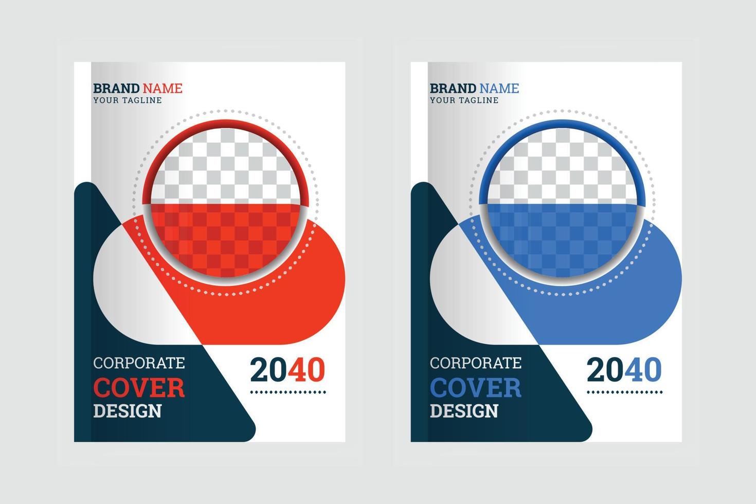 Abstract corporate book cover design template or brochure design a4 vector