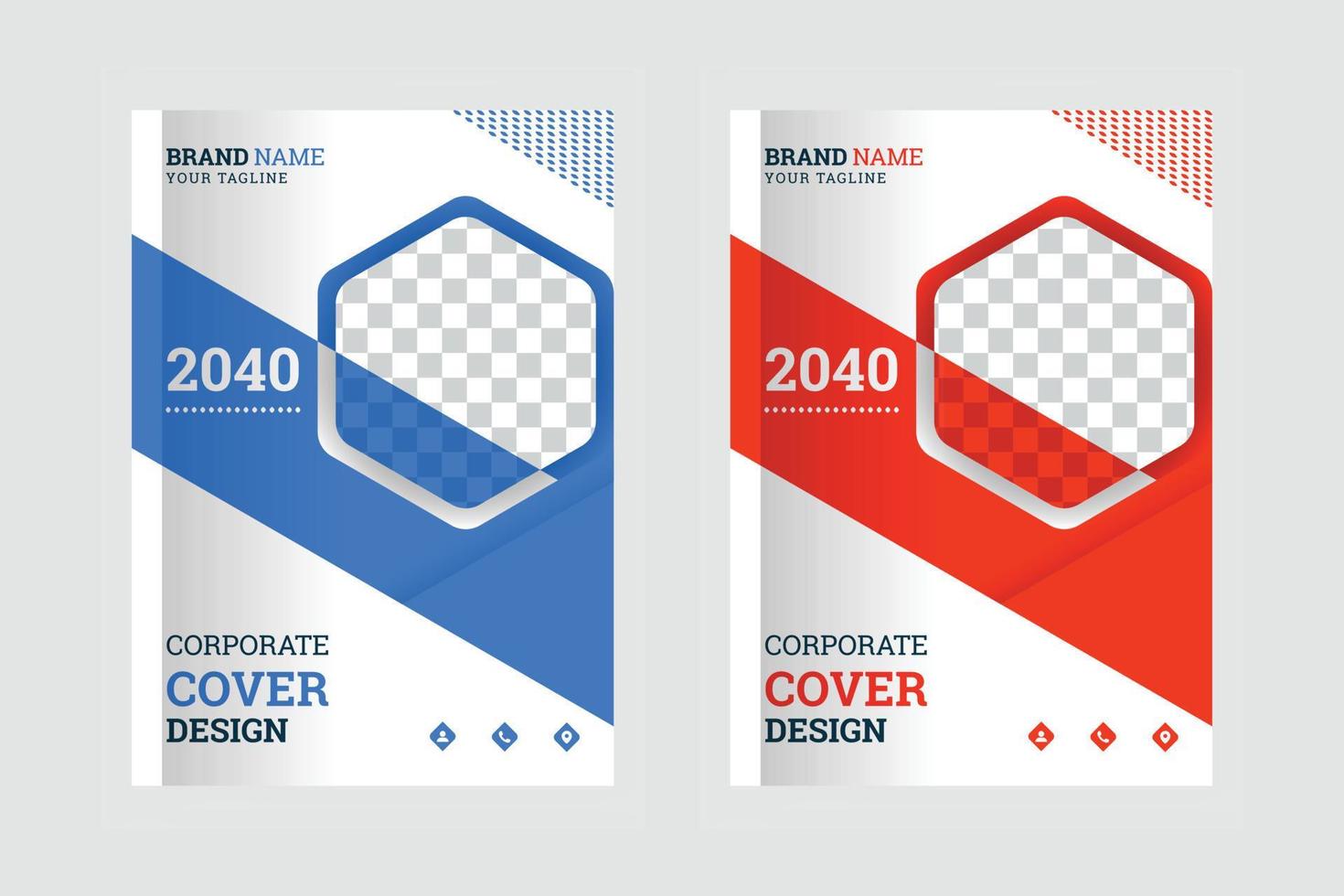 plantilla de diseño de portada de libro corporativo de negocios creativos anuales de fondo de ciudad en a4 vector