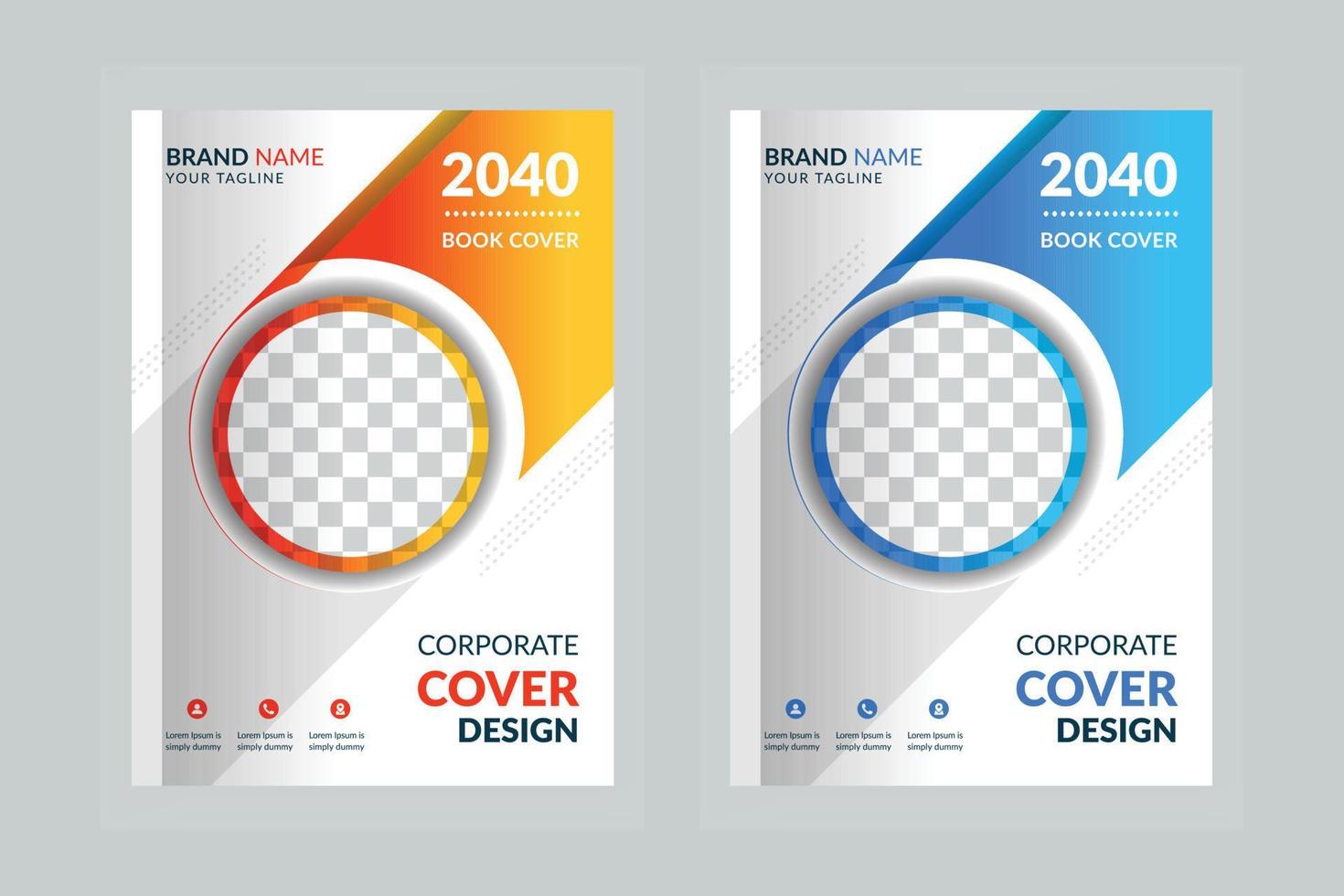 City background annual creative business corporate book cover design template in a4 vector