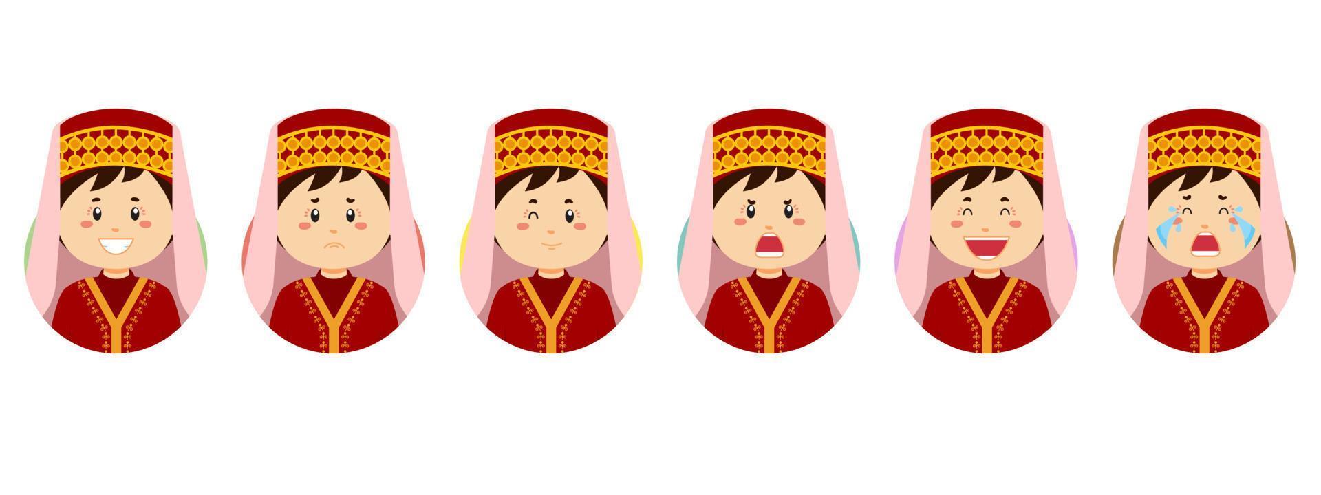 Turks Avatar with Various Expression vector
