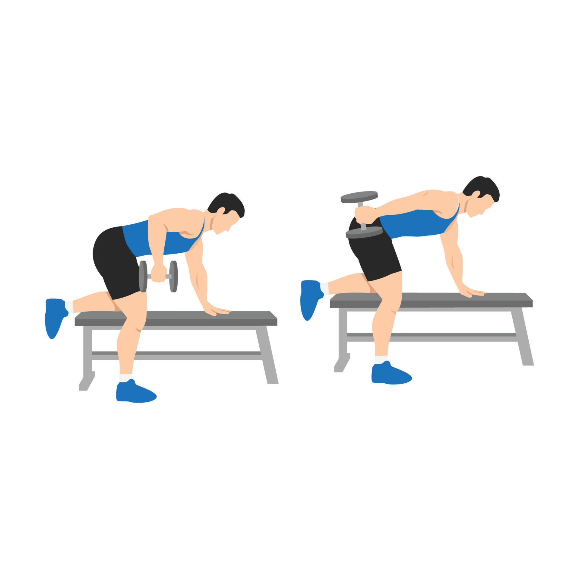 Tricep kickbacks on bench sale