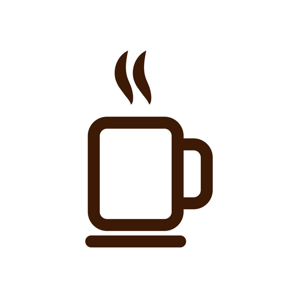 icono de café o plantilla de diseño de símbolo vector