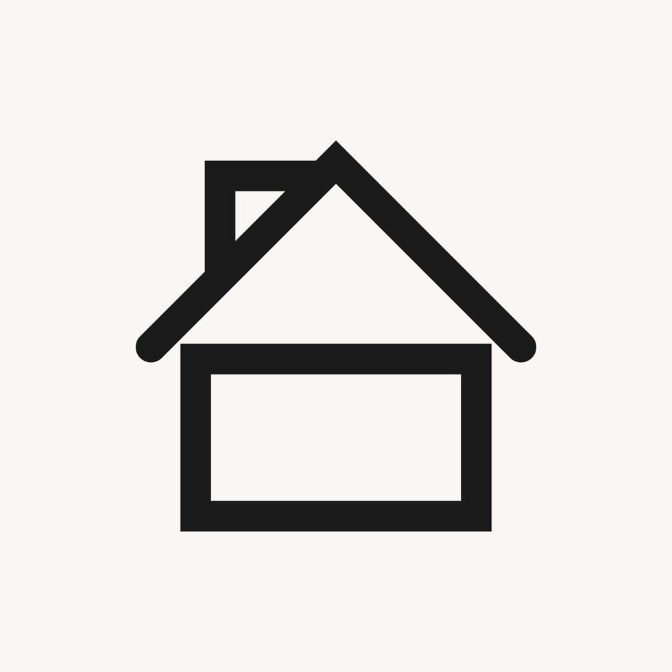Real estate icon or home symbol for property business. Editable vector eps10