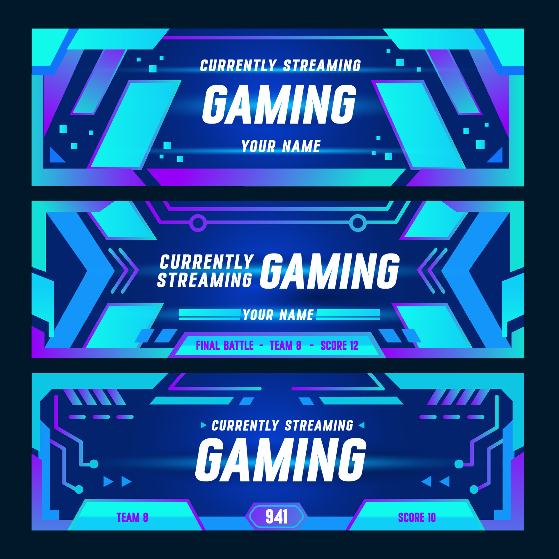 10 Gaming  Banner Template