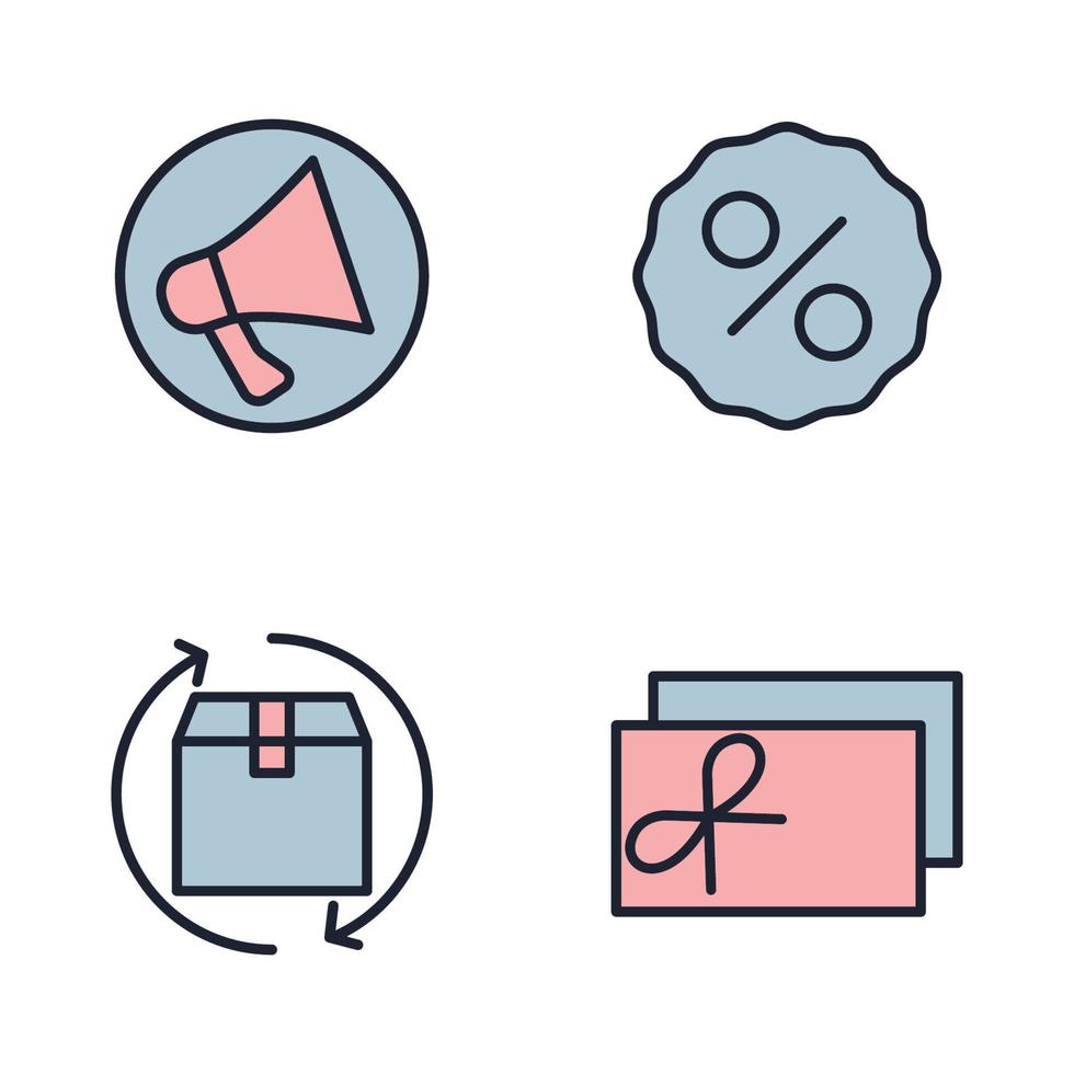 Shopping malls, retail set icon symbol template for graphic and web design collection logo vector illustration