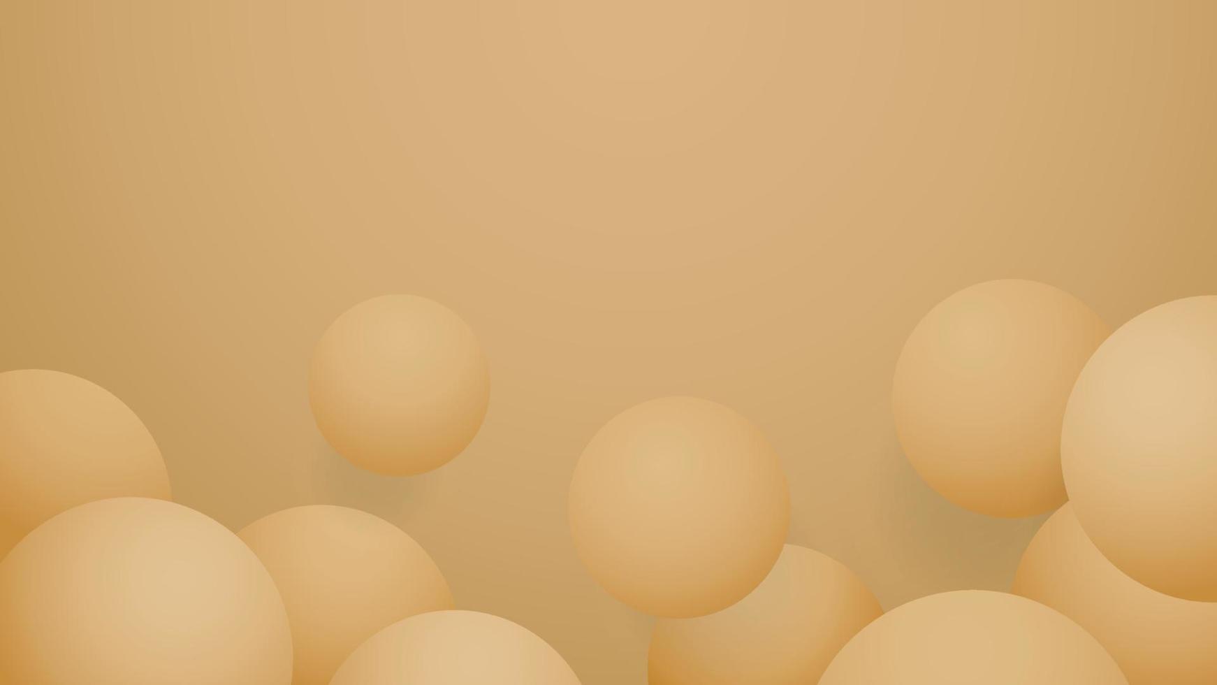 Vector gold ball abstract background