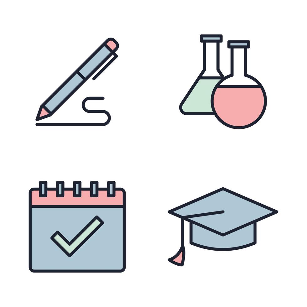 academic. School and Education set icon symbol template for graphic and web design collection logo vector illustration