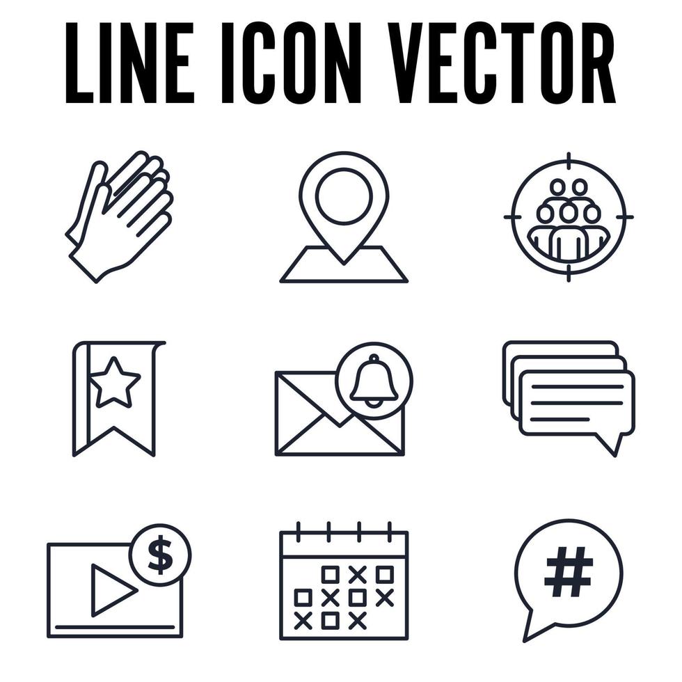 Blogger, Blog set icon symbol template for graphic and web design collection logo vector illustration