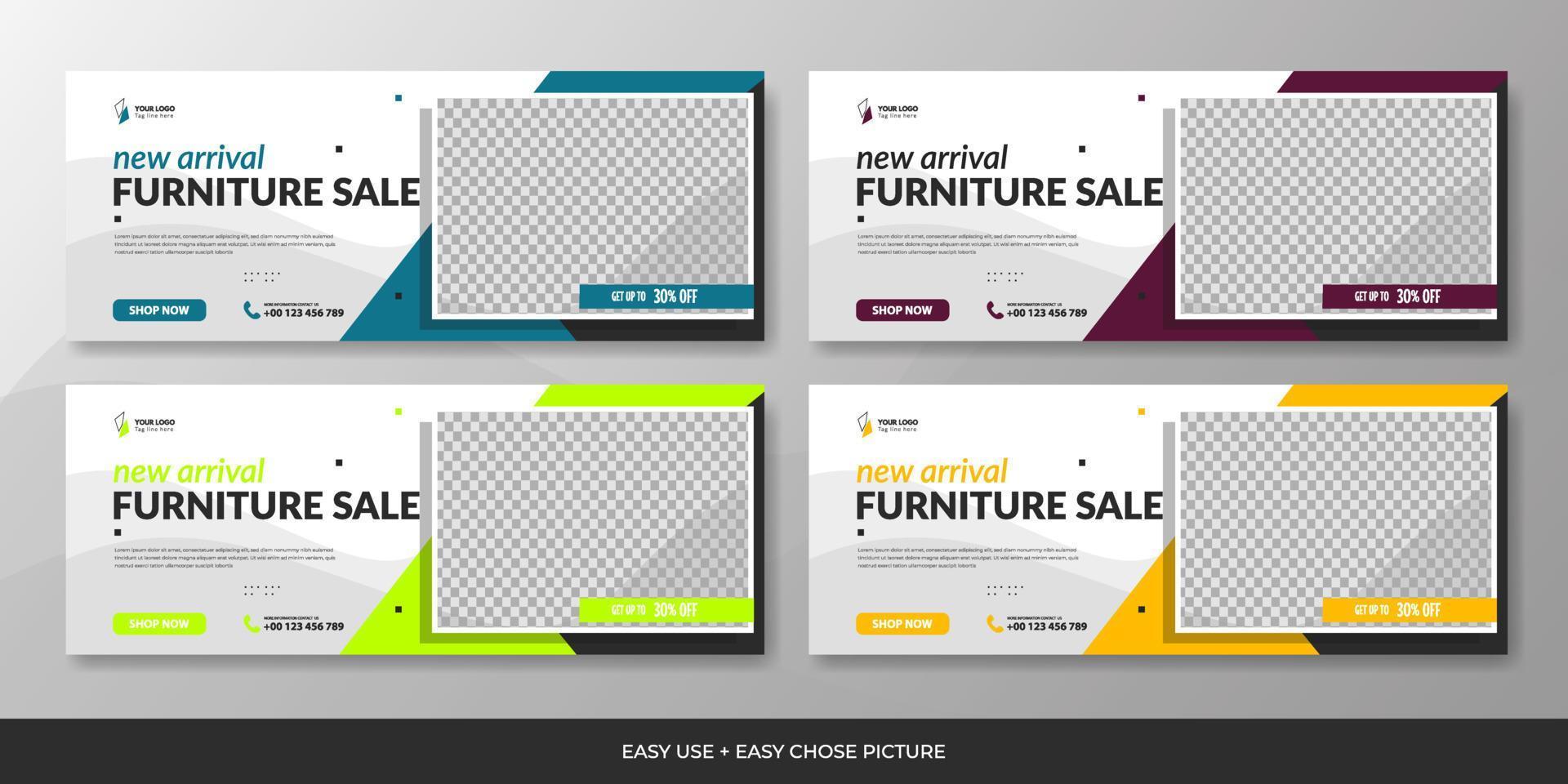 Business sosial media web banner template design background vector