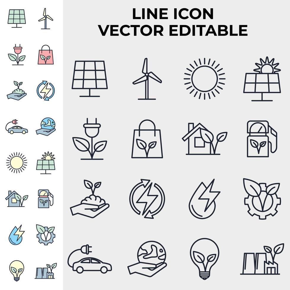 Eco friendly. ecology set icon symbol template for graphic and web design collection logo vector illustration