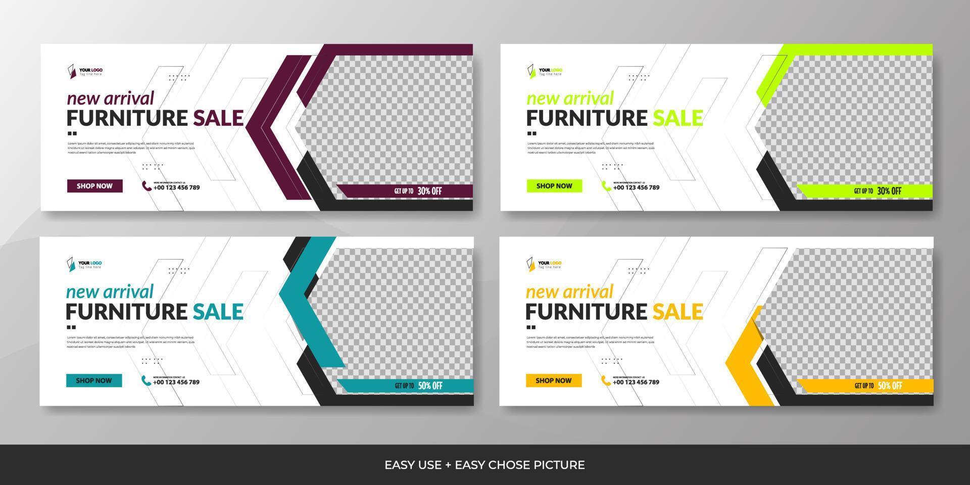 Business sosial media web banner template design background vector