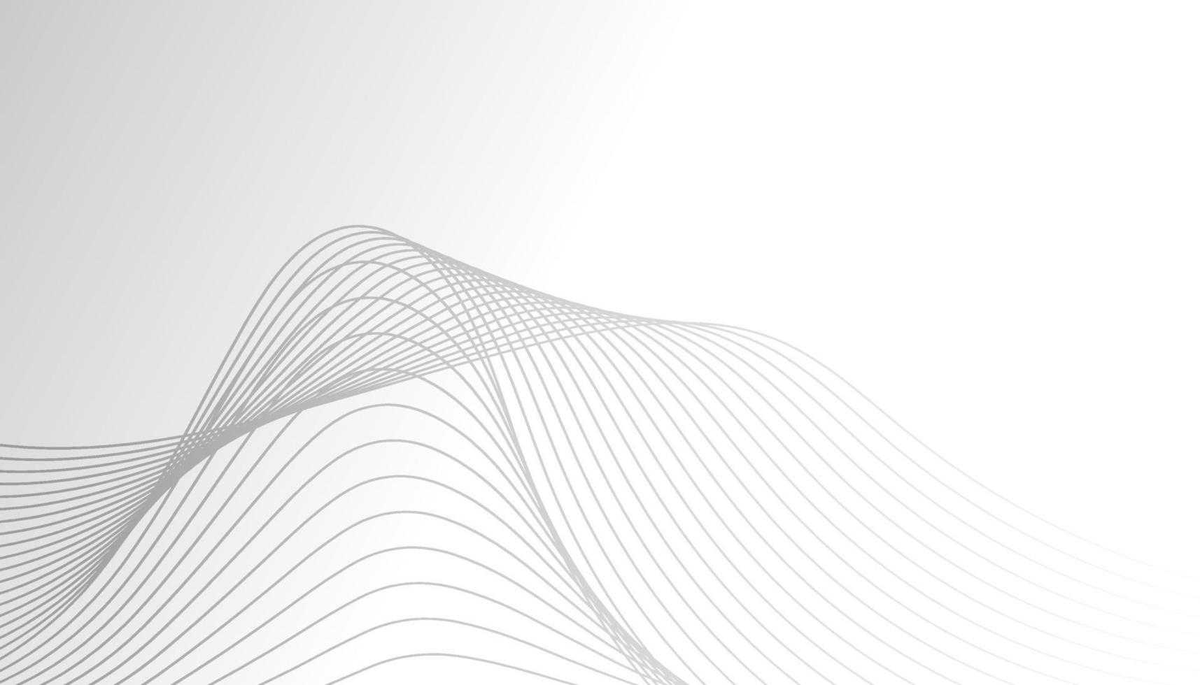 abstract wavy line background with white colour vector