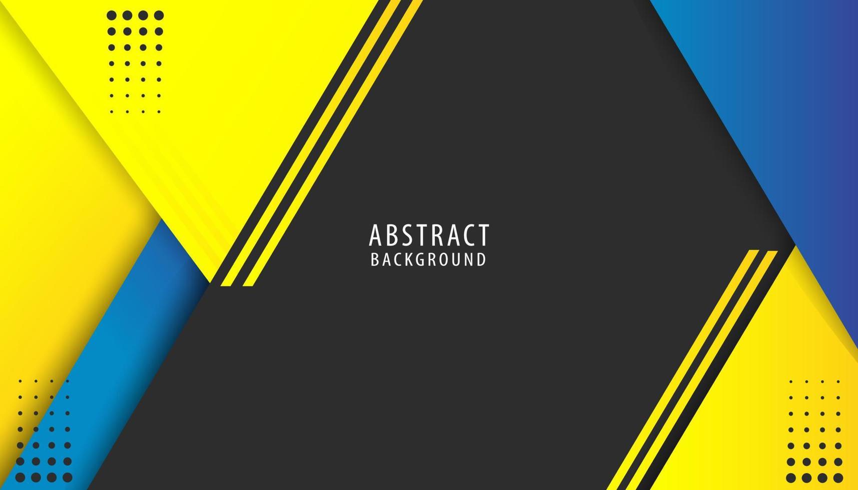 abstract geometric background with yellow and blue vector