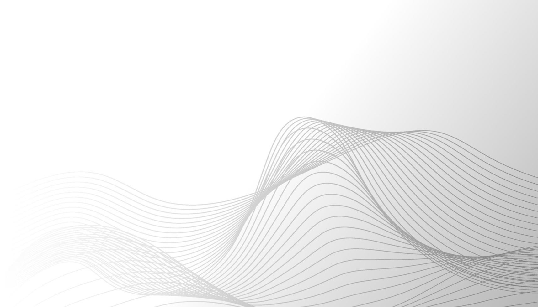 abstract wavy line background with white colour vector