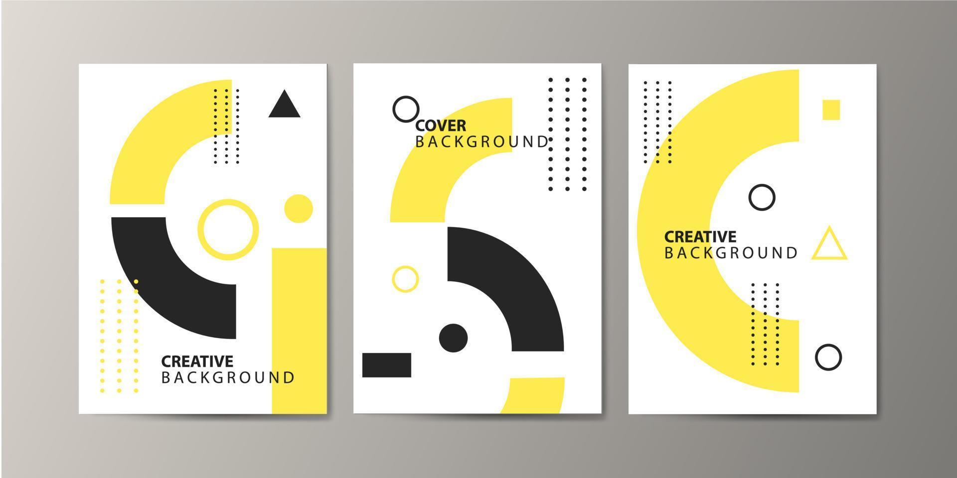Modern abstract colorful cover set. Gradient shape composition. Eps10 vector