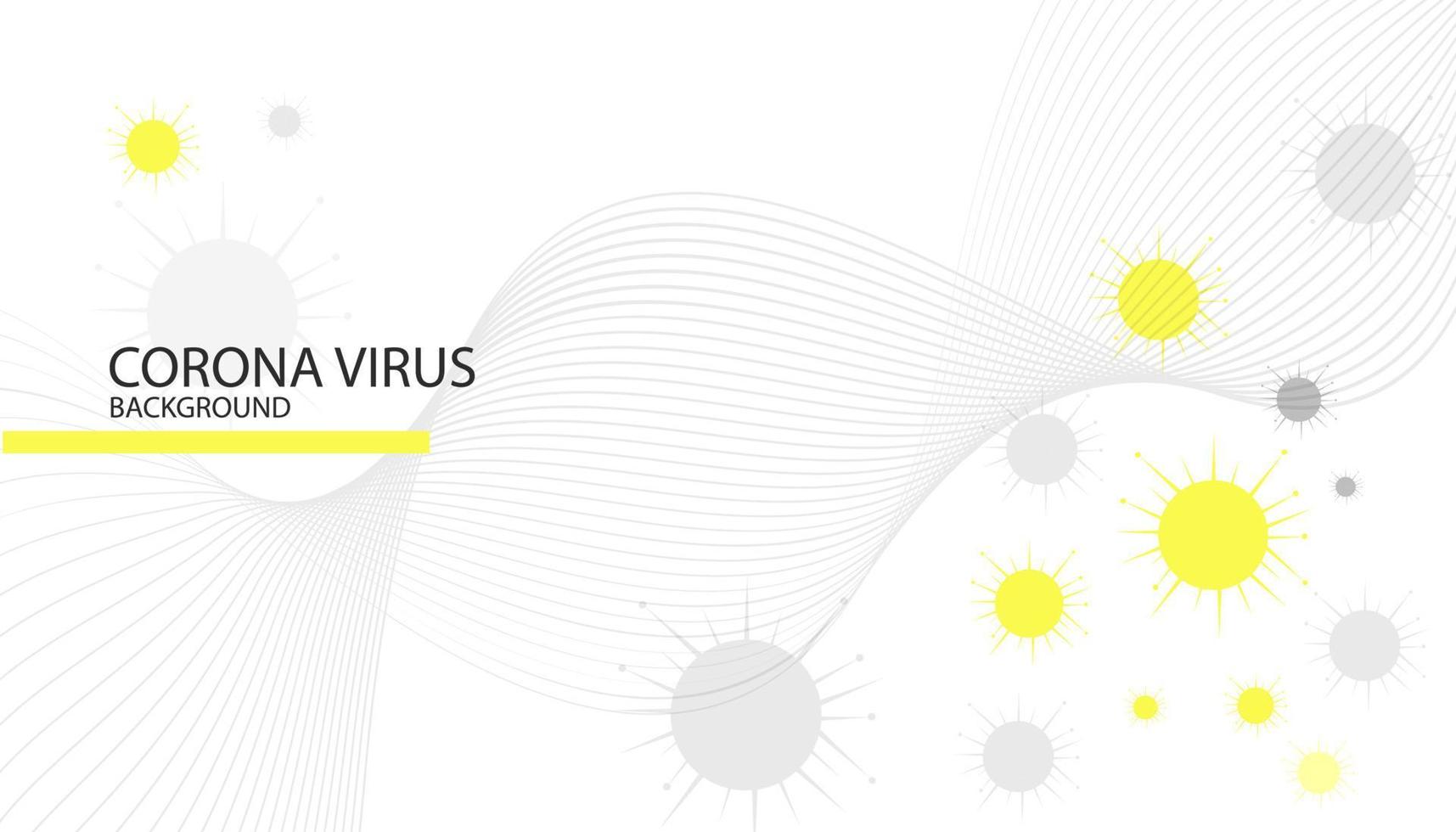 virus de fondo corona con color blanco vector