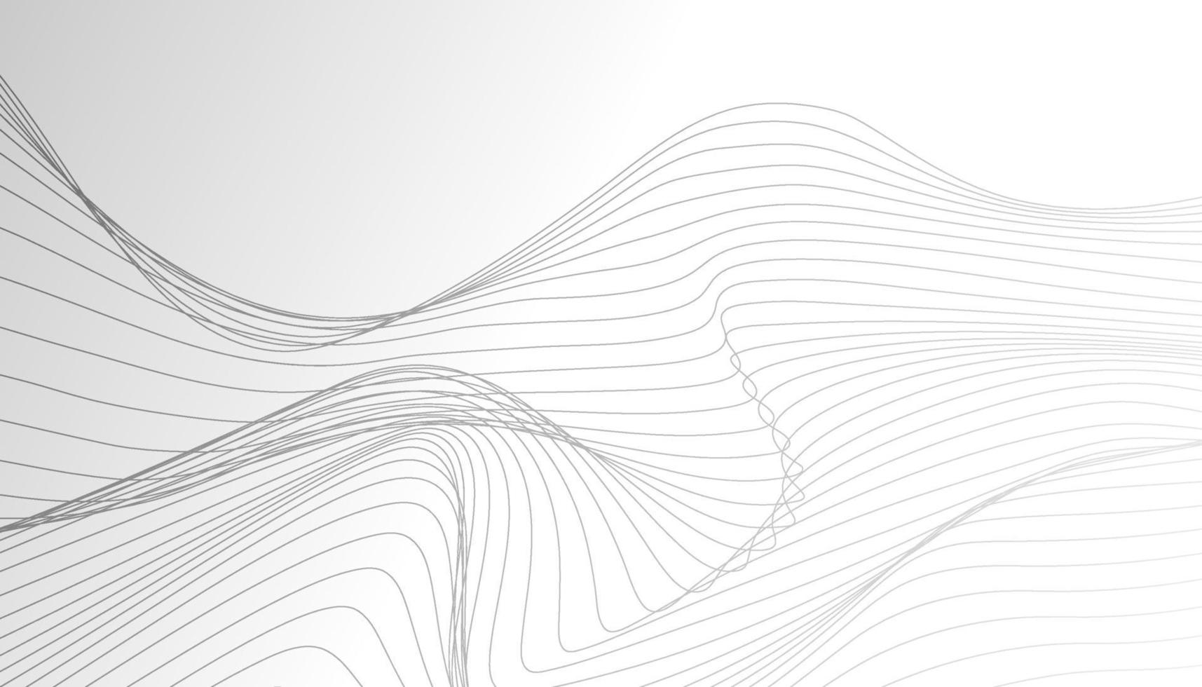 abstract wavy line background with white colour vector