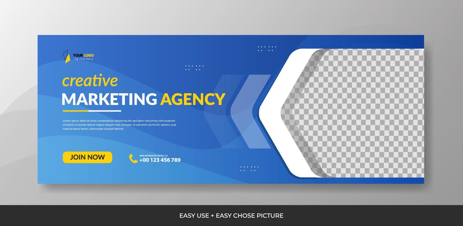 Business sosial media web banner template design background vector