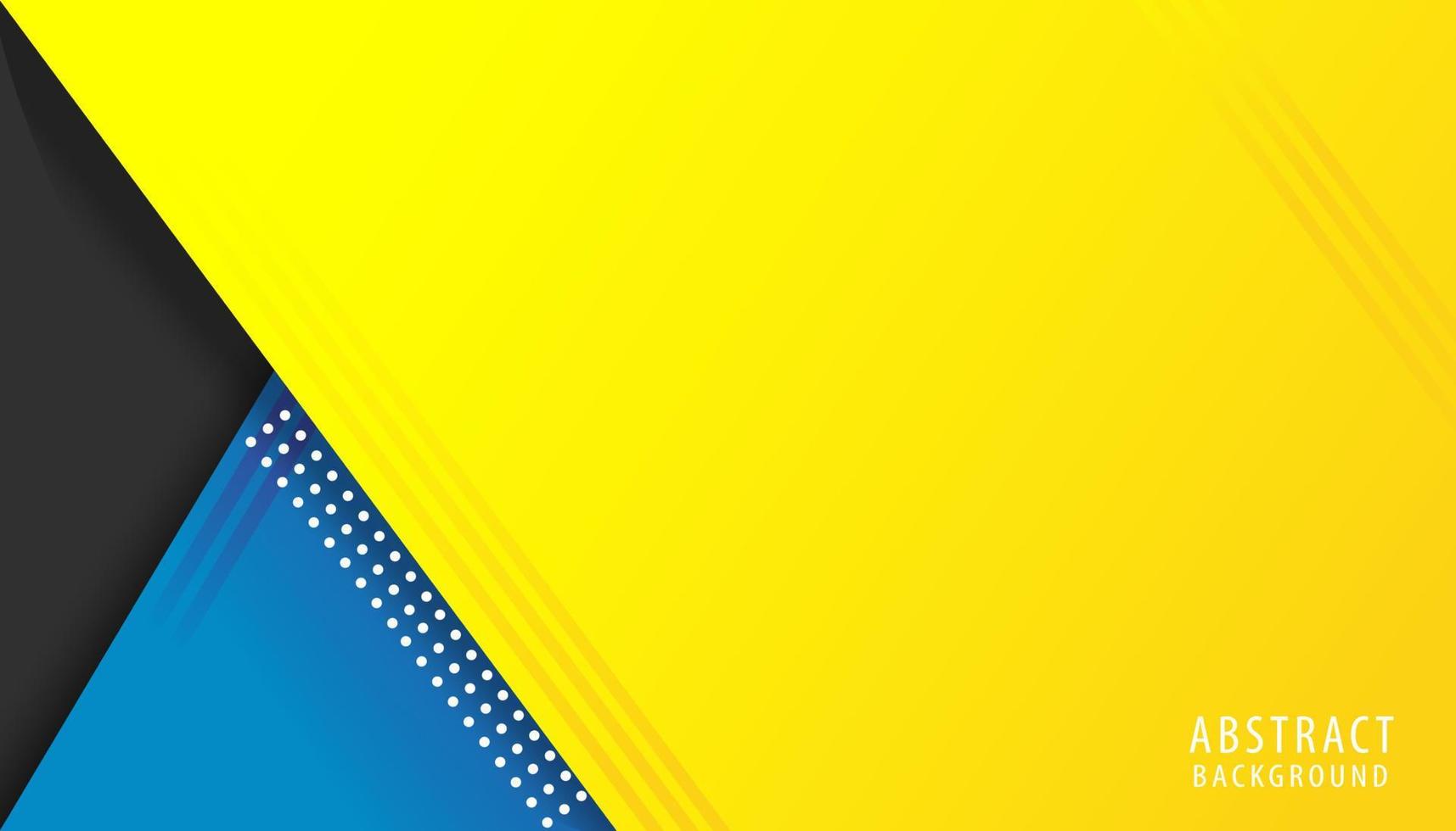 abstract geometric background with yellow and blue vector