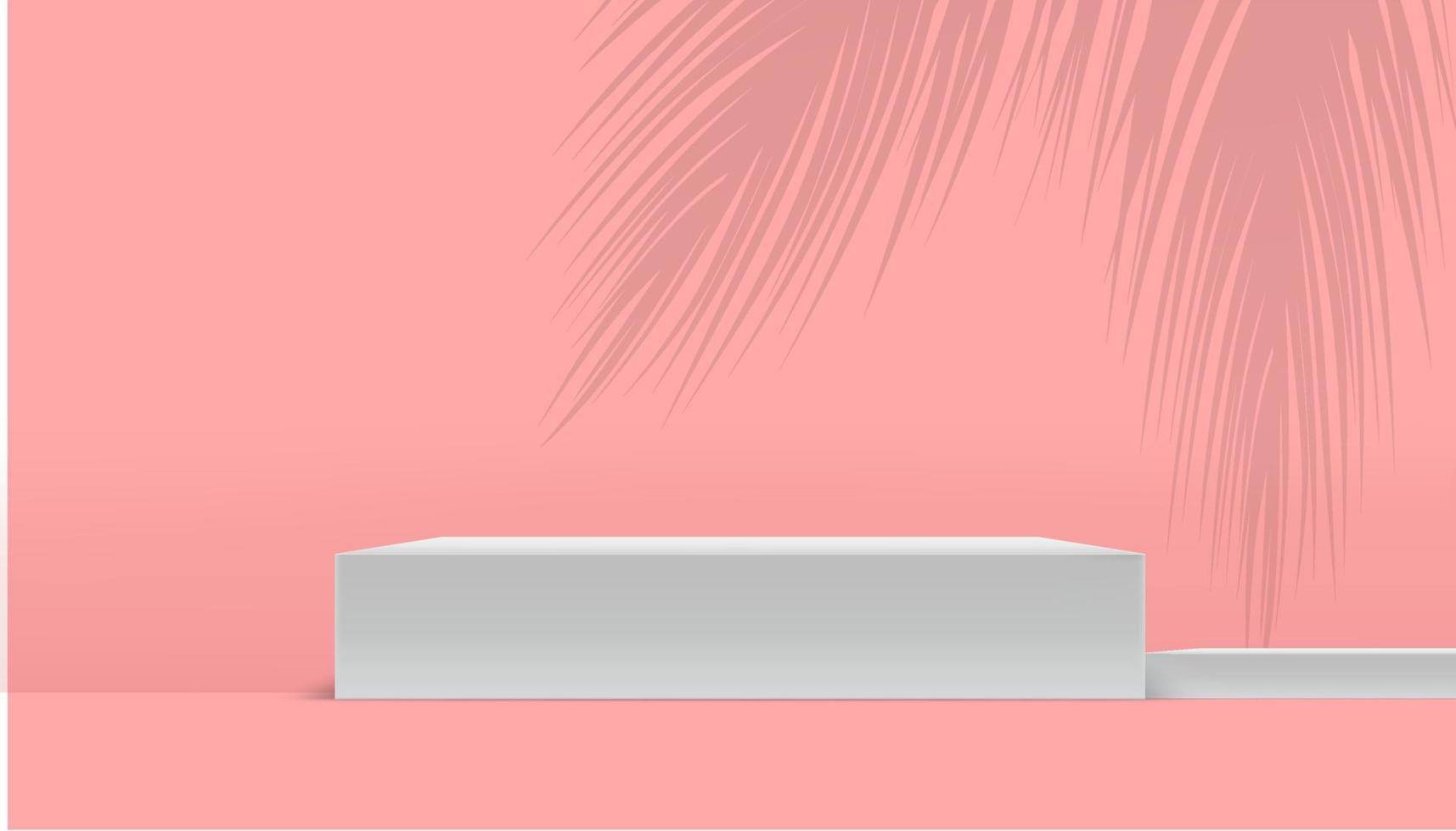 podium background with relistic colour vector