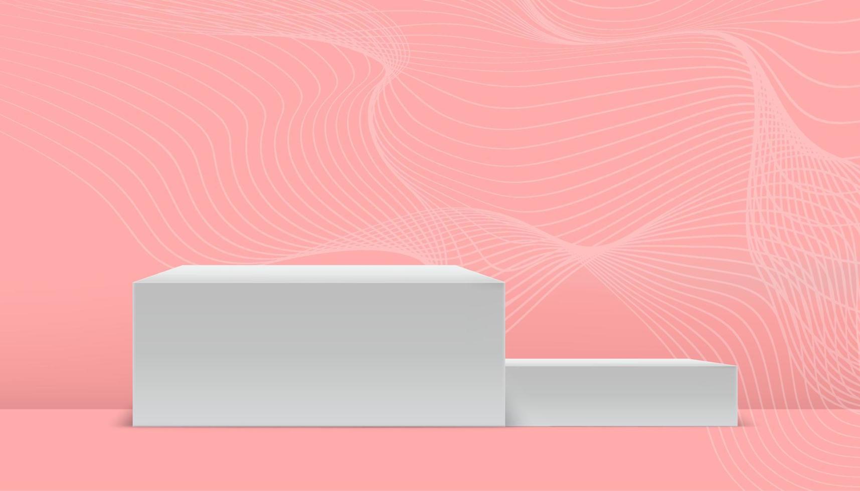 podium background with relistic colour vector