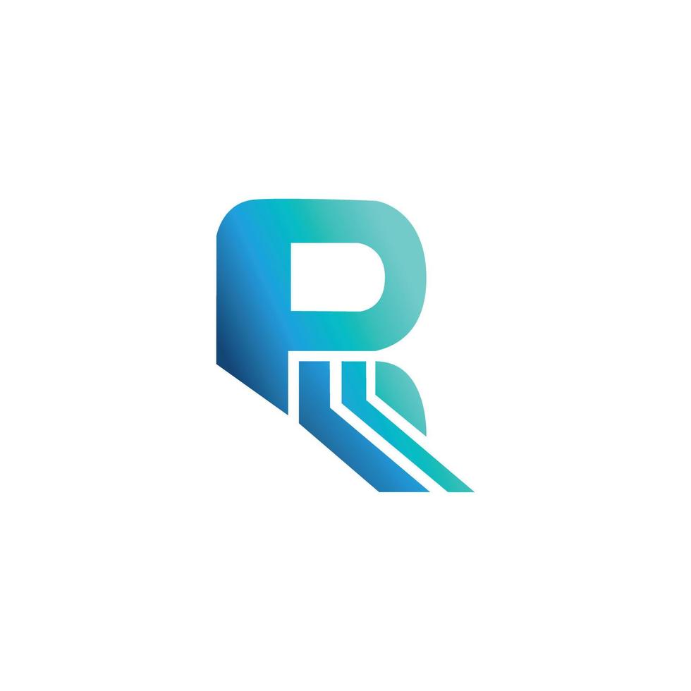 Logo PR blue vector