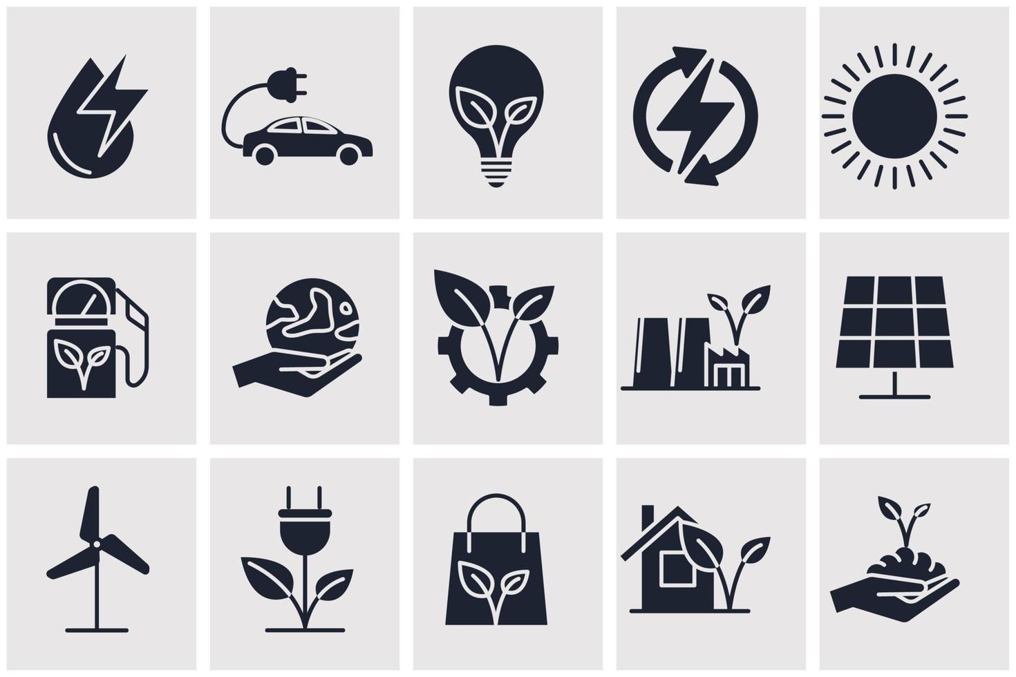 Eco friendly. ecology set icon symbol template for graphic and web design collection logo vector illustration