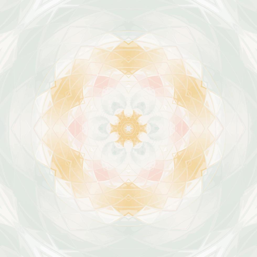 mandala de flores de caleidoscopio. ilustración vectorial mosaico colorido vectorial vector