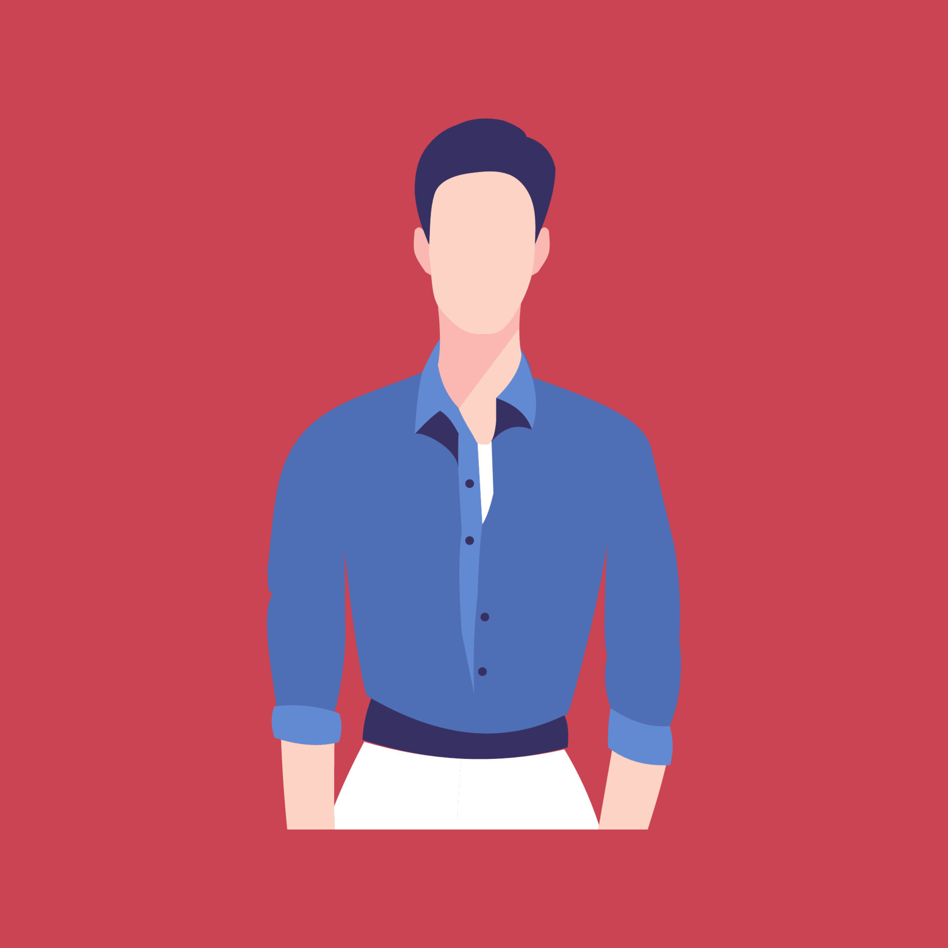 Vector illustration in flat style. Male cartoon character in a business suit No face. 8323179 Vector Art at Vecteezy Vector illustration in flat style. Male cartoon character in a business suit No face. 8323179 Vector Art at Vecteezy