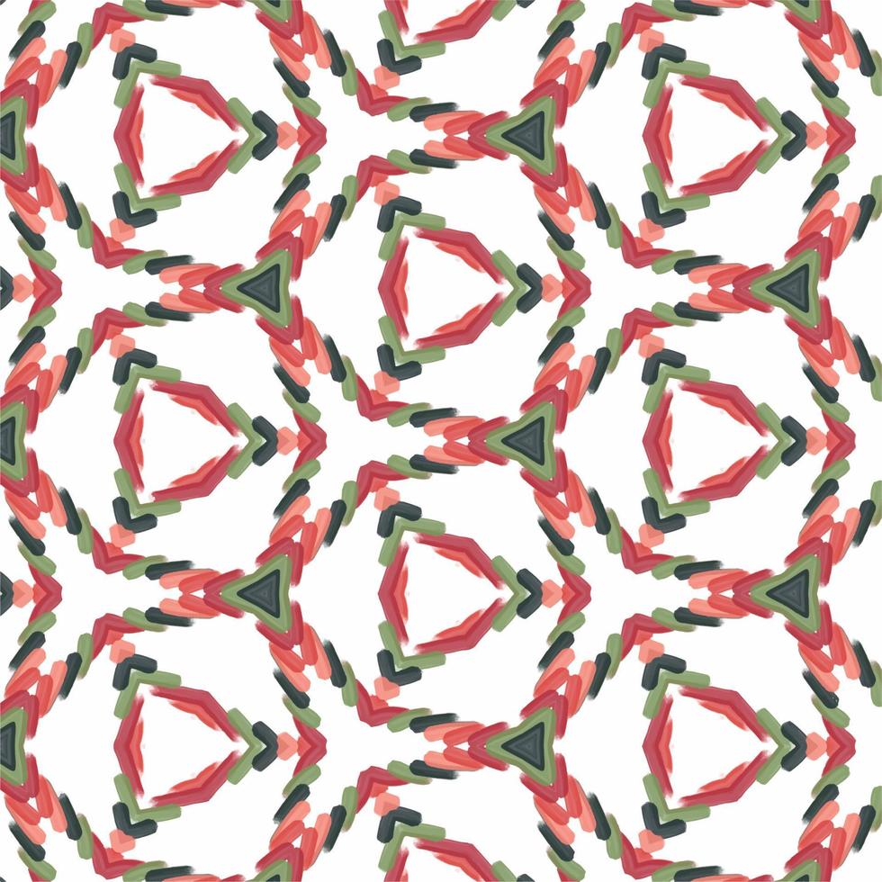 Abstract composition in crimson and green tones. Modern creative hand drawn background. vector