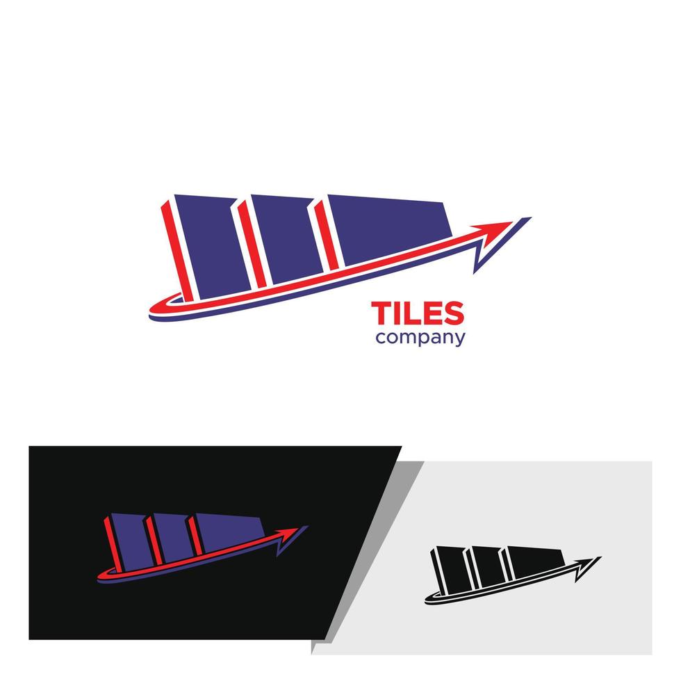 tiles logo for product or company vector