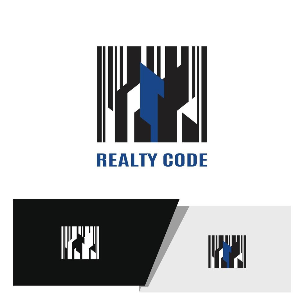 abstract building with abstract lines logo vector