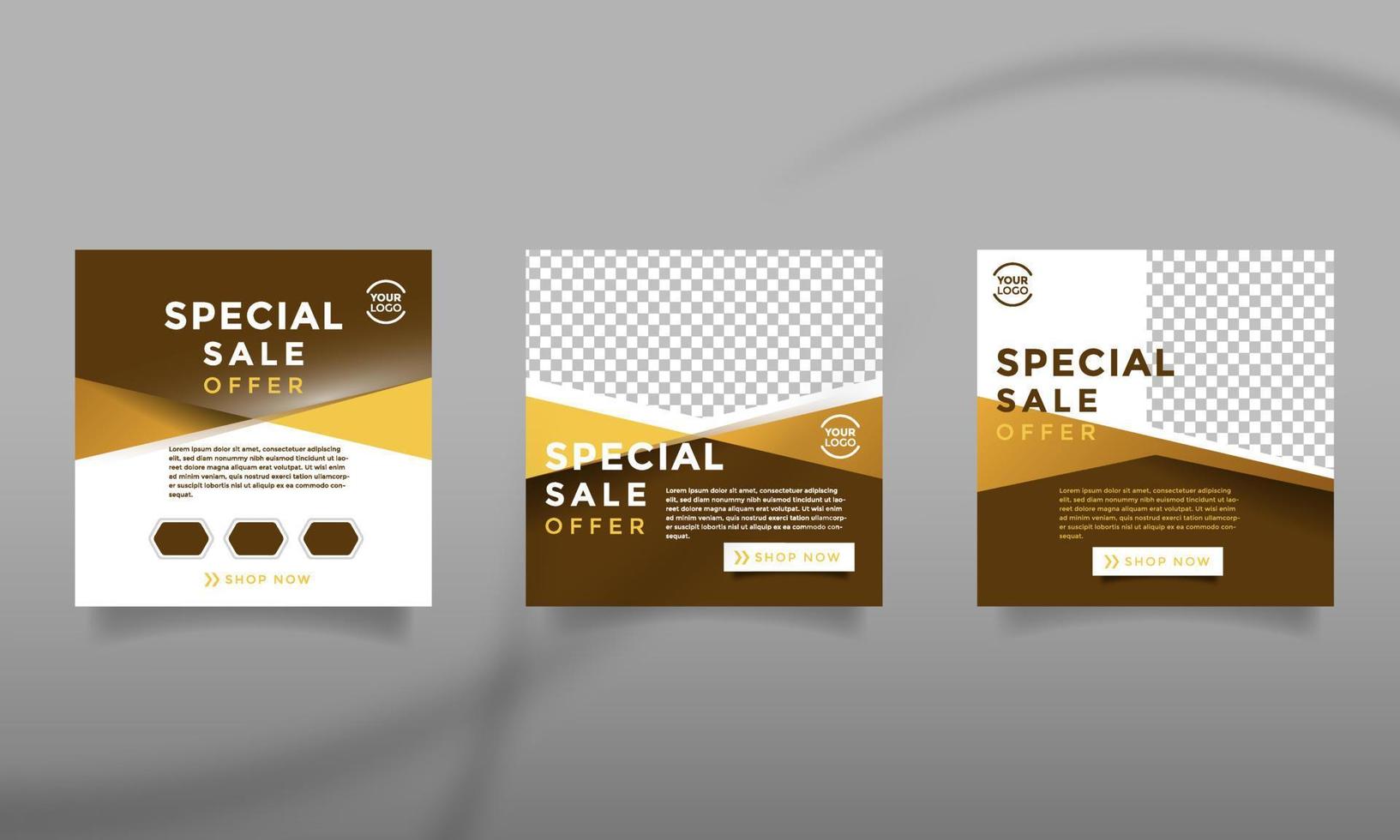 Social Media Geometric design Template Banner Sale Promotion. Fashion Frame Vector Fully Easy Editable To Promotion Product