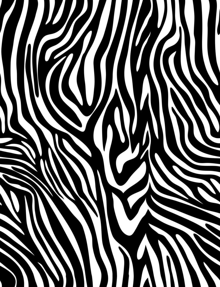 Vector animal print. Zebra ornament. Seamless pattern