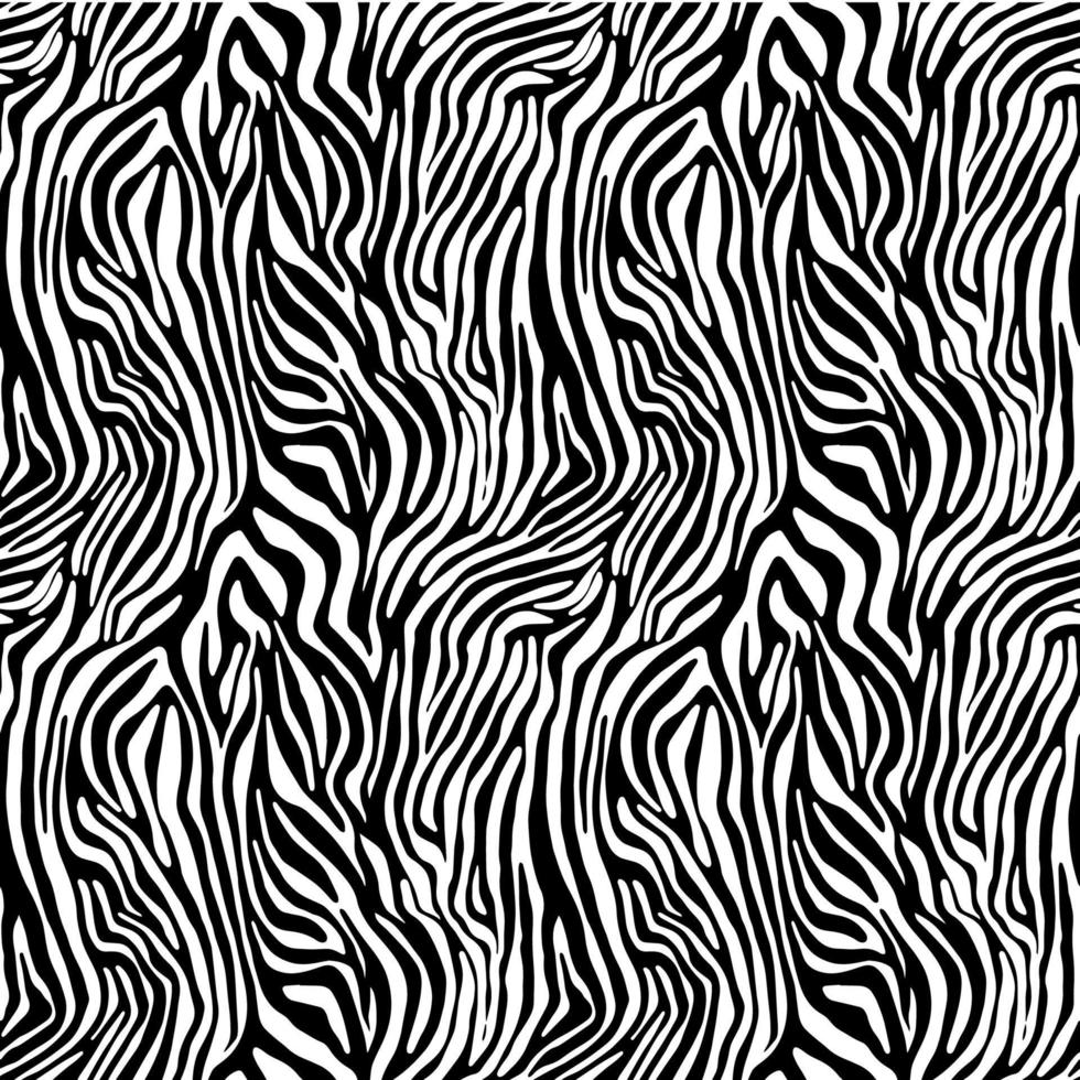 Vector animal print. Zebra ornament. Seamless pattern