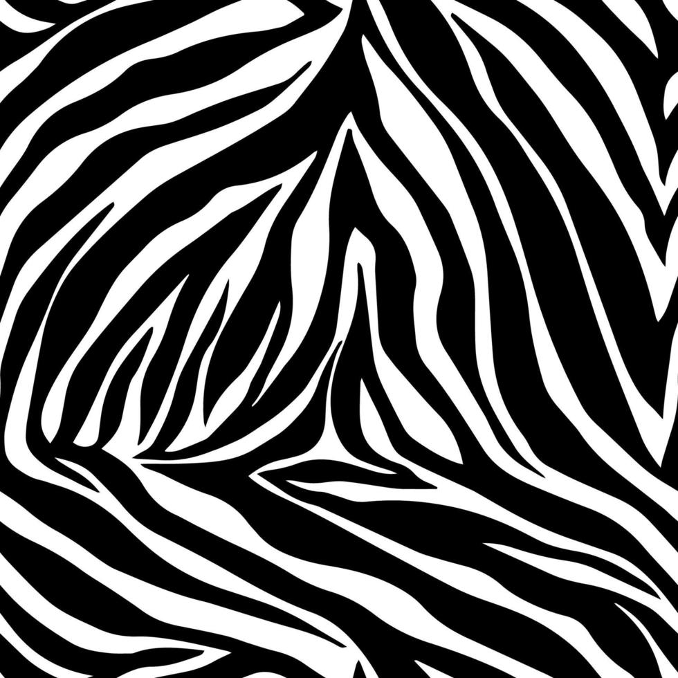 Vector animal print. Zebra ornament. Seamless pattern