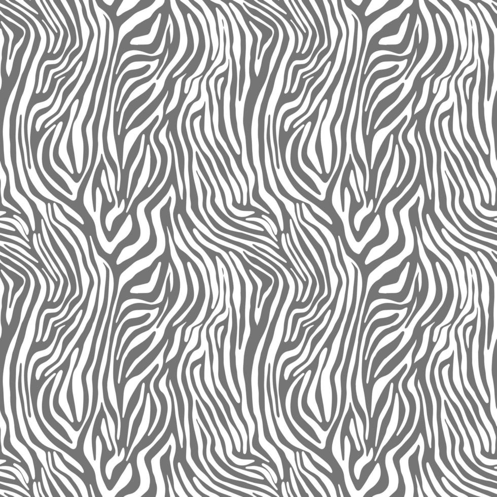 Vector animal print. Zebra ornament. Seamless pattern